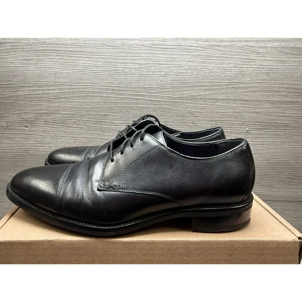 Cole Haan Lenox Hill Cap Toe Oxford, Black, Mens 8.5 M